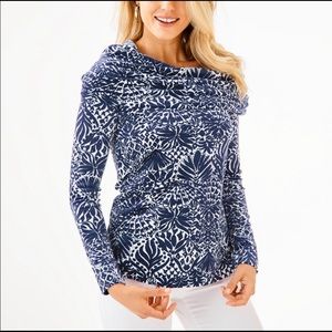Lilly Pulitzer Belinda Pullover By Land Or By Sea Print Size M